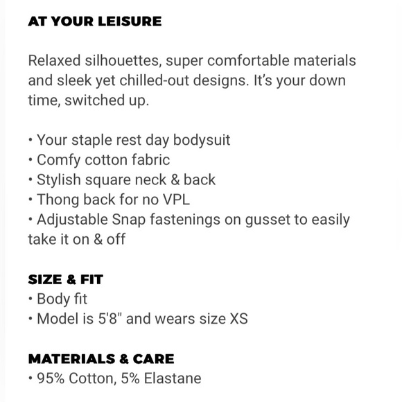 GYMSHARK Women’s Large Cotton Bodysuit White- NWT - Picture 7 of 7